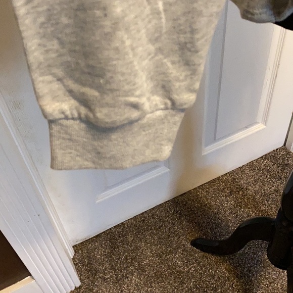 POPSUGAR Womens Heather Gray Peplum Sweatshirt NWT - Picture 3 of 5